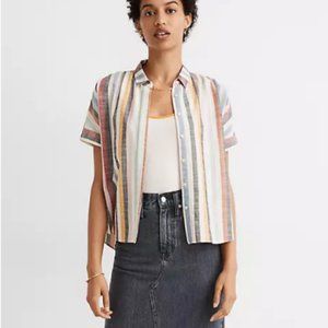 NWT Madewell striped button down shirt